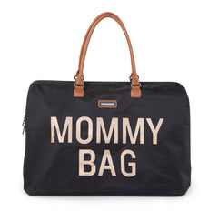 Childhome Mommy Bag Big Black Gold Large Baby Diaper Travel Bag