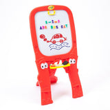 Crayola Qwikflip Double-Sided 2-in-1 Art Easel with Magnetic Whiteboard & Chalkboard