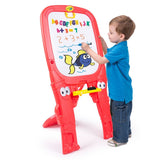 Crayola Qwikflip Double-Sided 2-in-1 Art Easel with Magnetic Whiteboard & Chalkboard