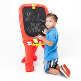 Crayola Qwikflip Double-Sided 2-in-1 Art Easel with Magnetic Whiteboard & Chalkboard