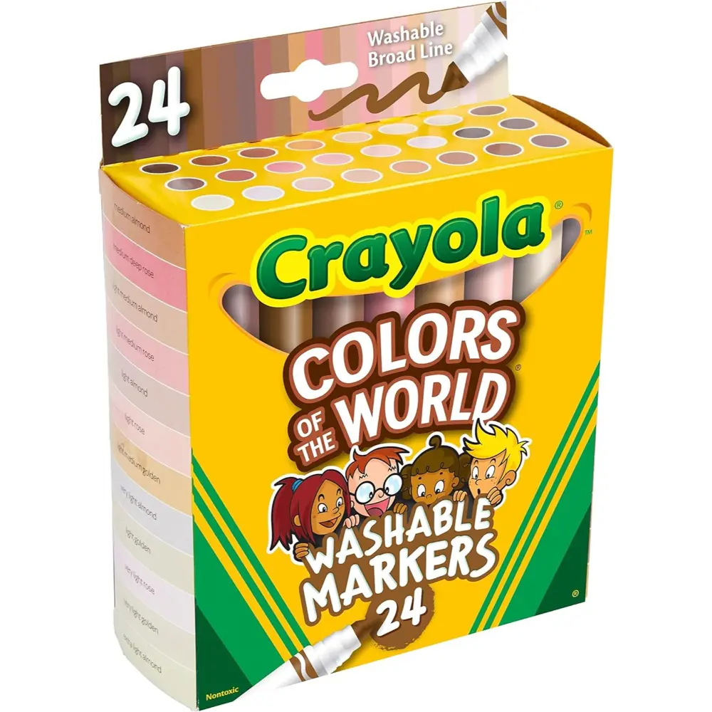 Crayola Color of the World Markers Pack of 24