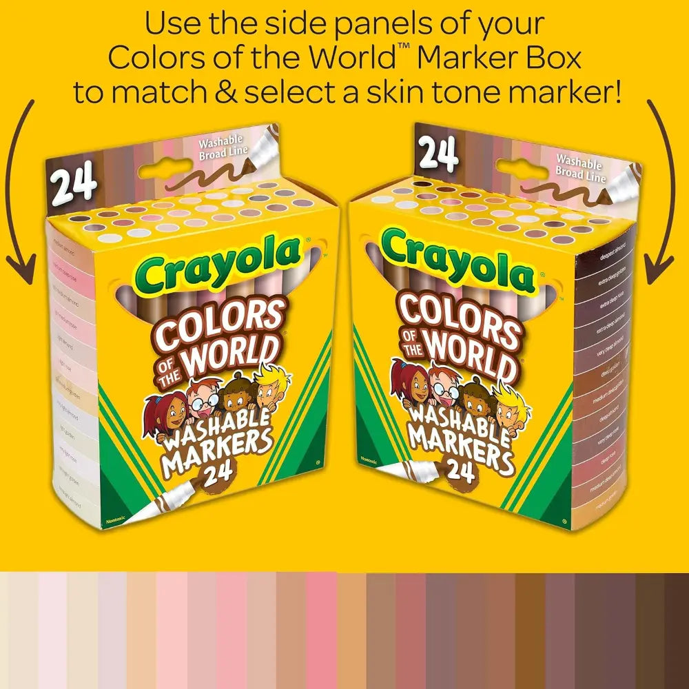Crayola Color of the World Markers Pack of 24
