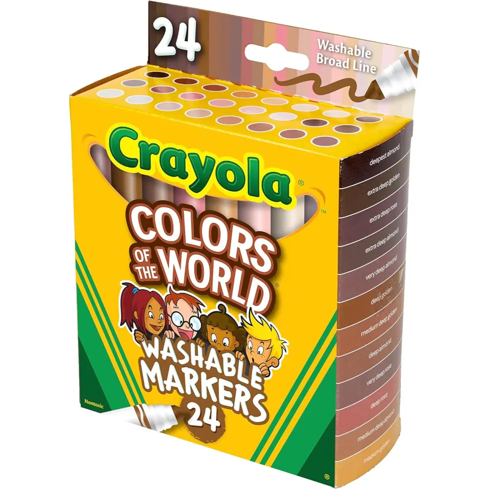 Crayola Color of the World Markers Pack of 24