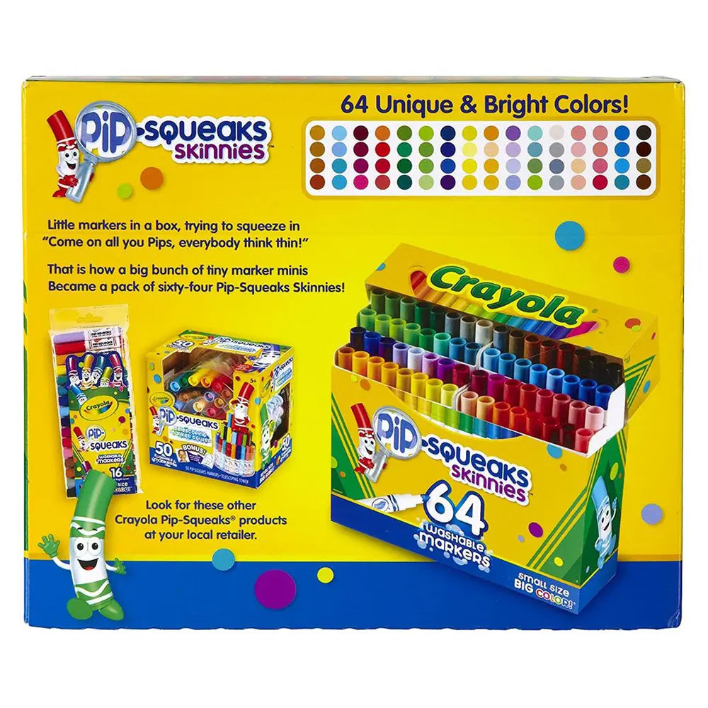 Crayols 64 Ct Washable Pipsqueaks Skin