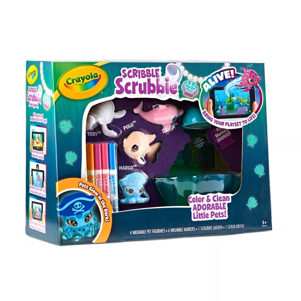 Crayola Scribble Scrubbie Glow Deep Sea - Kids Arts & Crafts Toys