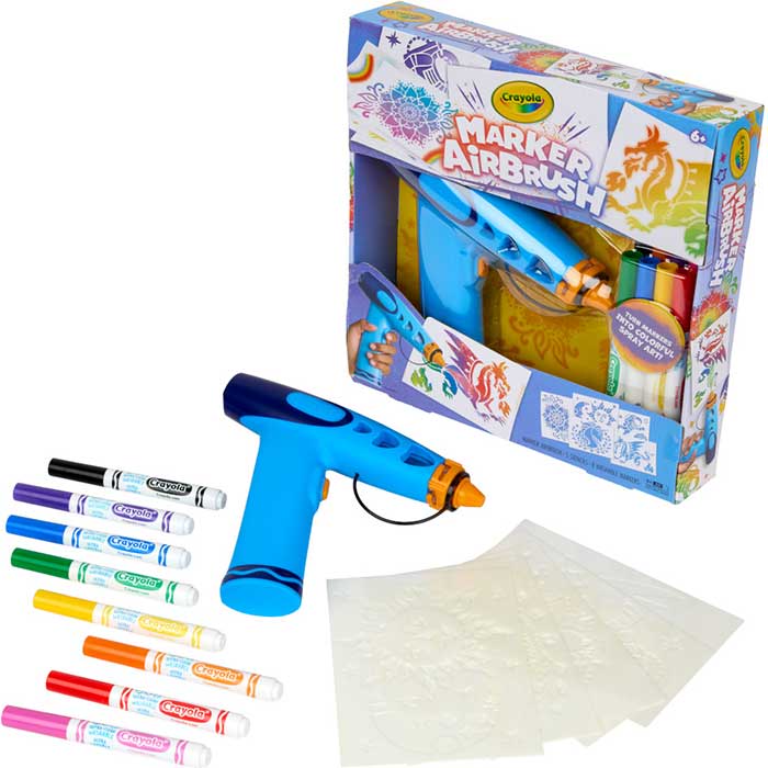 Crayola Marker Airbrush Kit Battery Operated