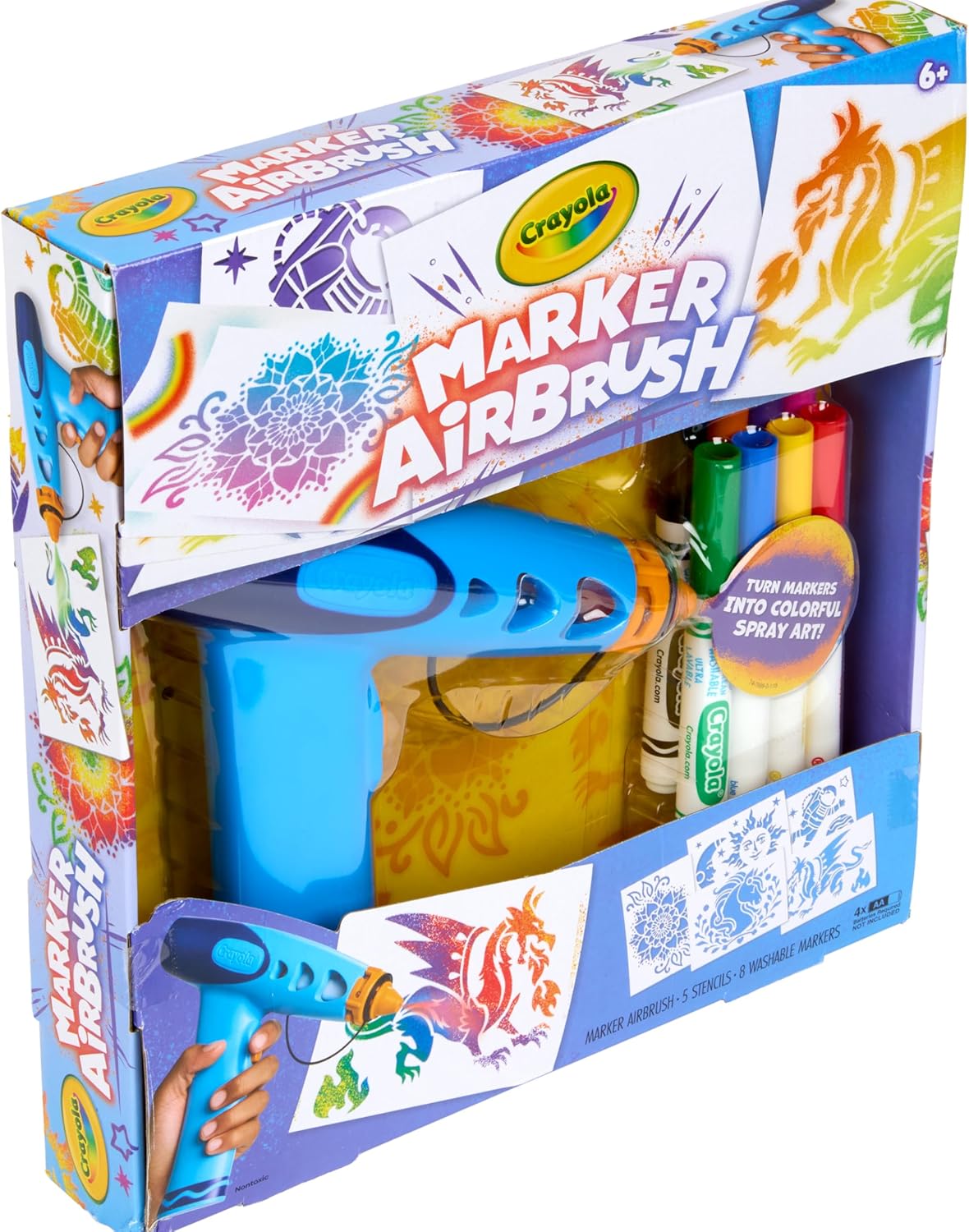 Crayola Marker Airbrush Kit Battery Operated