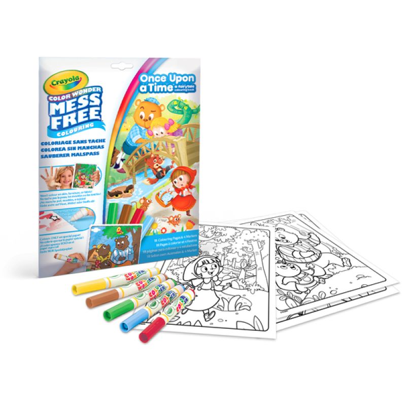 Crayola Color Wonder Colouring Pad & Markers - Mess-Free Art Set