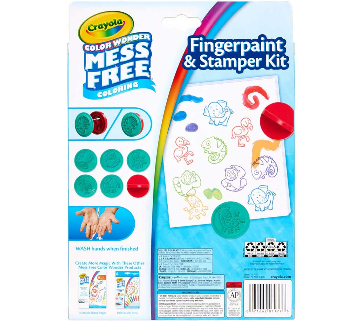 Crayola Wonder Fingerpaint Stamper Kit