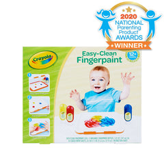 Crayola Easy Clean Fingerpaint  & Washable Creative Art Supplies Set for Kids