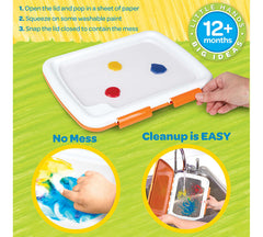 Crayola Easy Clean Fingerpaint  & Washable Creative Art Supplies Set for Kids