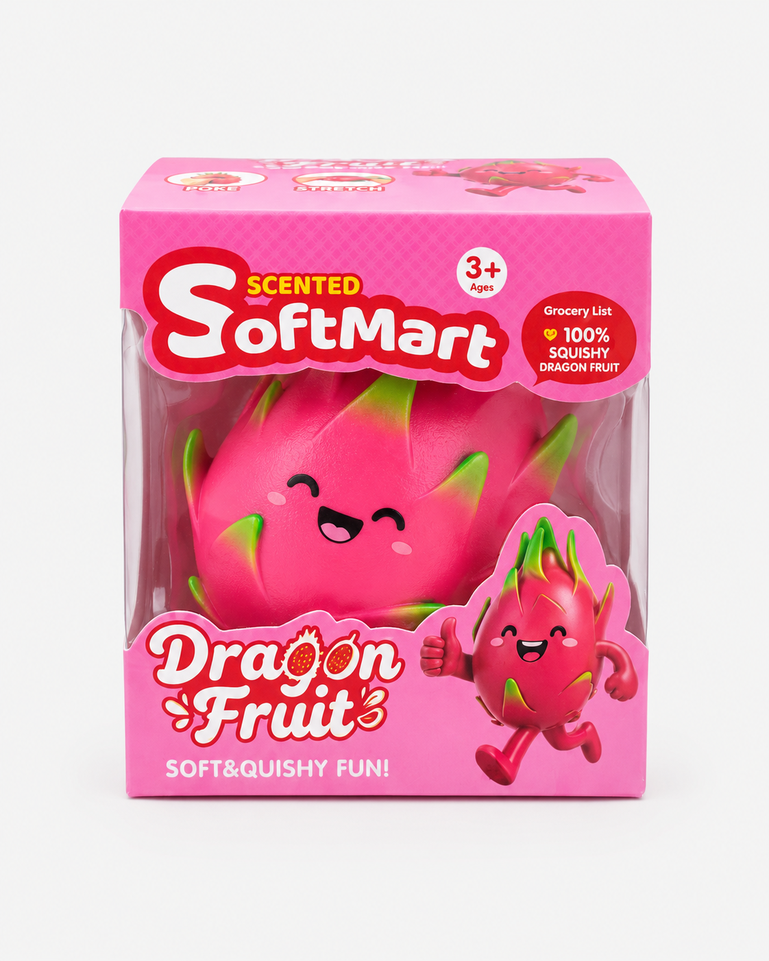 Softmart Scented Dragon Fruit Squishy Sensory Toy for Kids