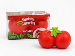 Cherry-Shaped Soft Sensory Fidget Toy for Kids