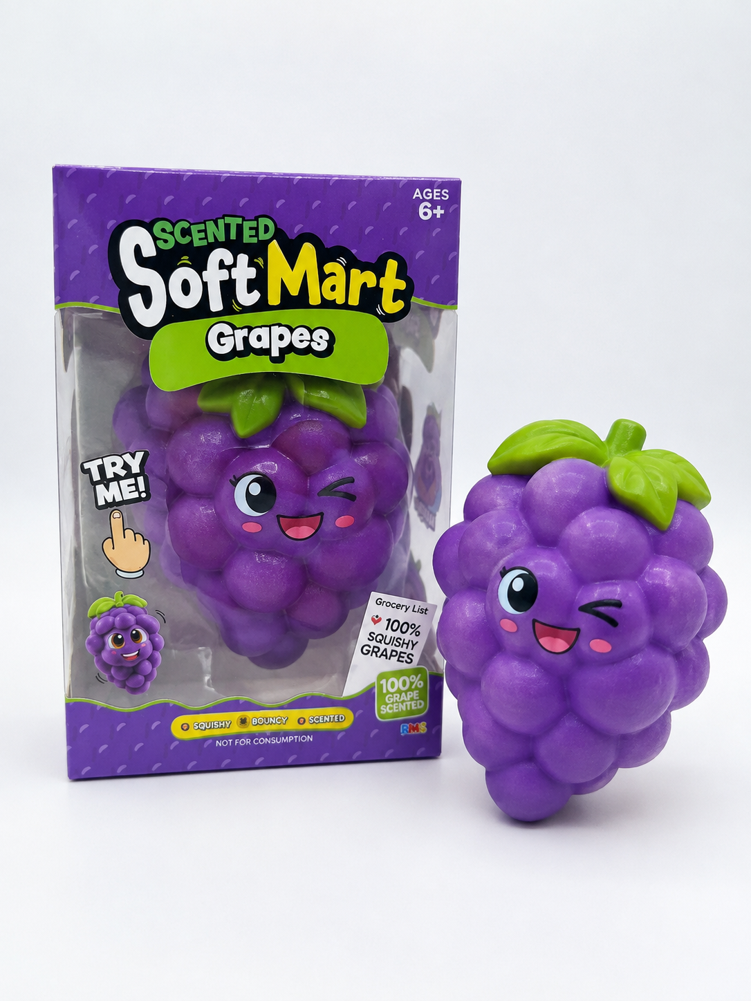 Softmart Scented Grape Squishy Sensory Toy for Kids