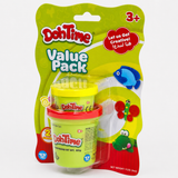 Dohtime Value Pack Dough Cans 1oz & 3oz - Assorted Colours