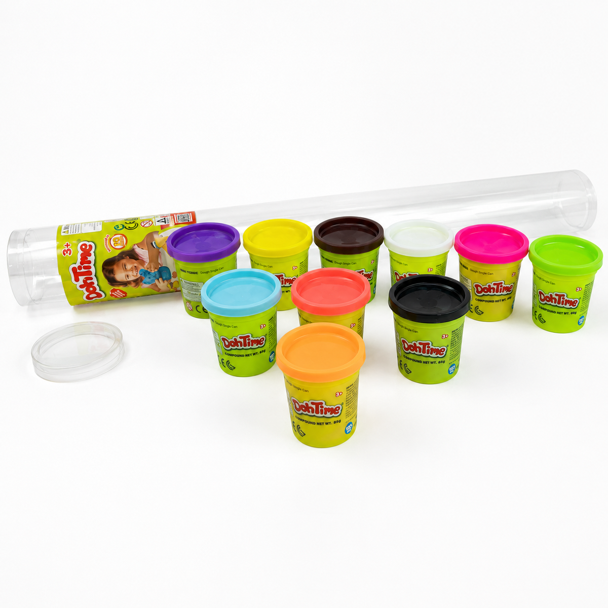 Dohtime Dough PVC Tube 30z 60cm -10 Pieces