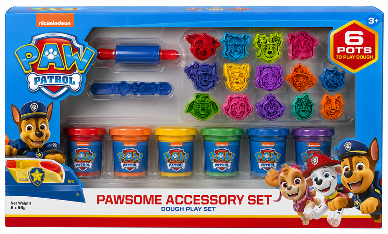 Paw Patrol Dough Playset with 6 Dough Pots, 15 Cutters & 2 Craft Tools V2