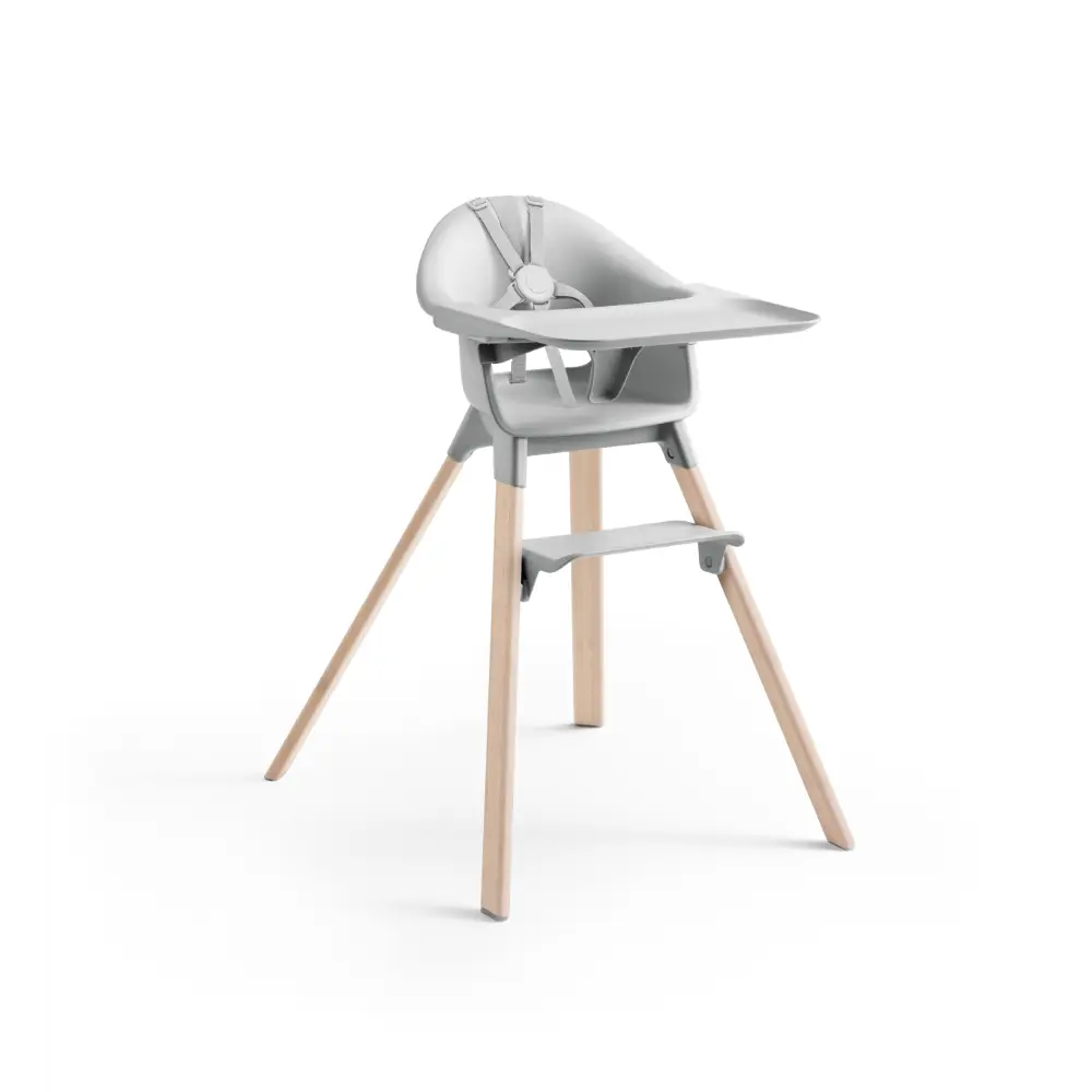 Stokke Clikk High Chair Bamboo Legs Cloud Grey