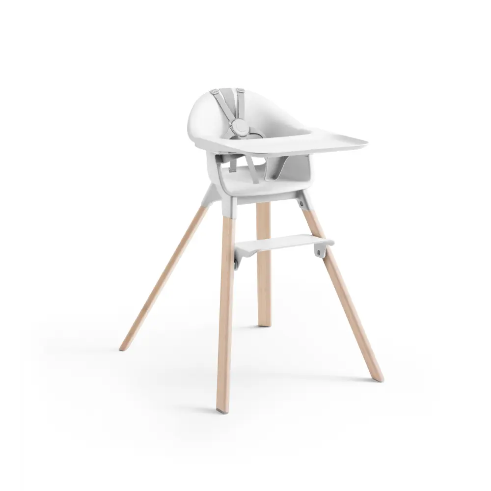 Stokke Clikk High Chair Bamboo Legs White