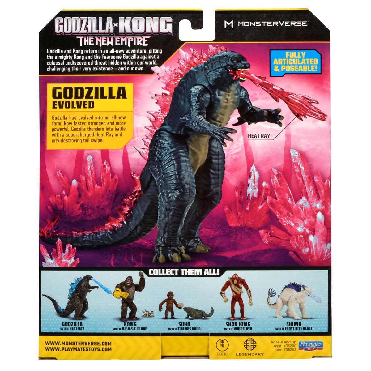 Godzilla x Kong: The New Empire 6-Inch Action Figure - Assorted Collectible Monster Toys for Kids