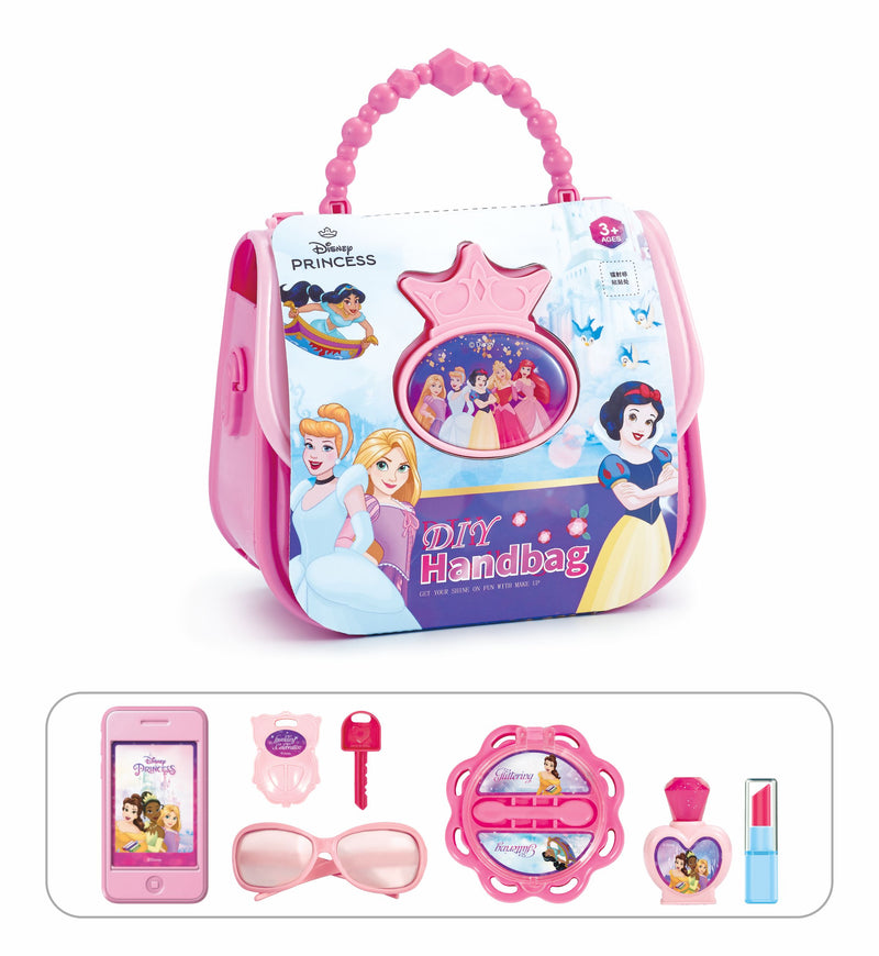 Disney Princess Handbag & Beauty Playset - Imaginative Roleplay Toy with Accessories