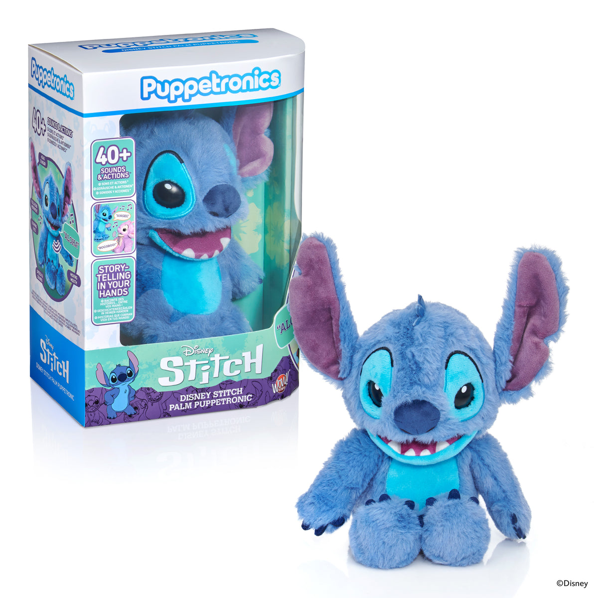 Disney Stitch RealFX Palm Puppet Interactive Talking Stitch with Sounds & Animated Mouth