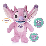 Disney Stitch Angel RealFX Palm Puppet Interactive Talking Plush Toy with Sounds & Animated Mouth