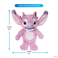 Disney Stitch Angel RealFX Palm Puppet Interactive Talking Plush Toy with Sounds & Animated Mouth