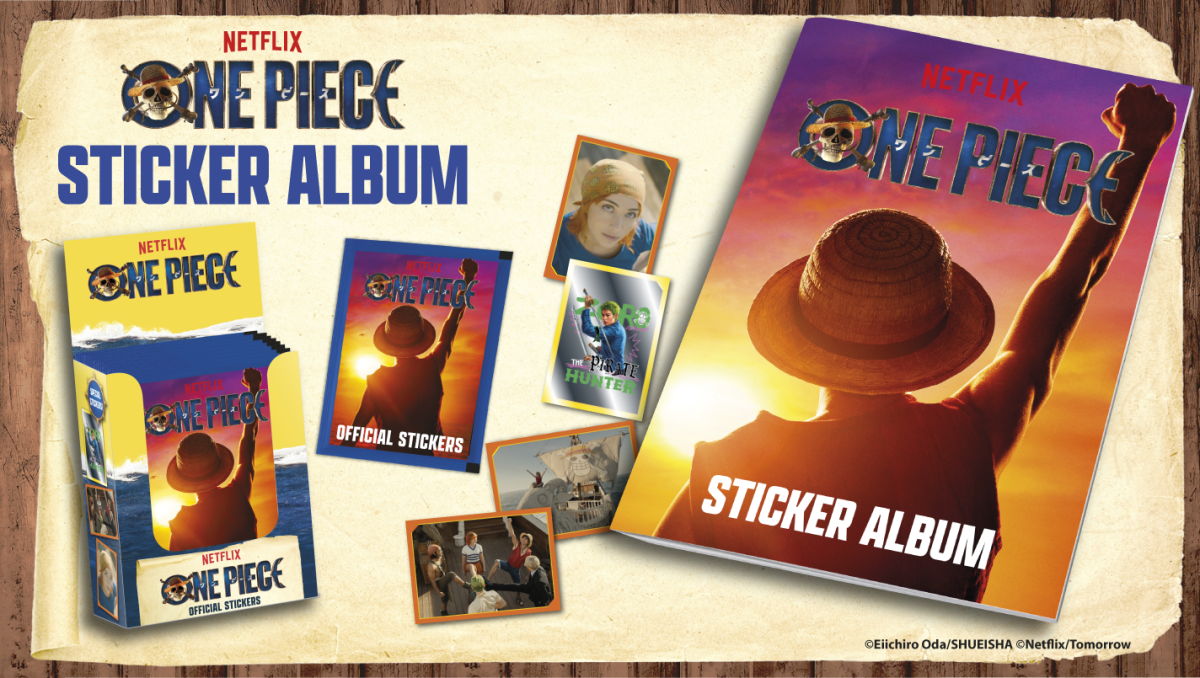Official One Piece Live Action Sticker Album with 10 Starter Stickers Collectible