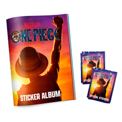 Official One Piece Live Action Sticker Album with 10 Starter Stickers Collectible