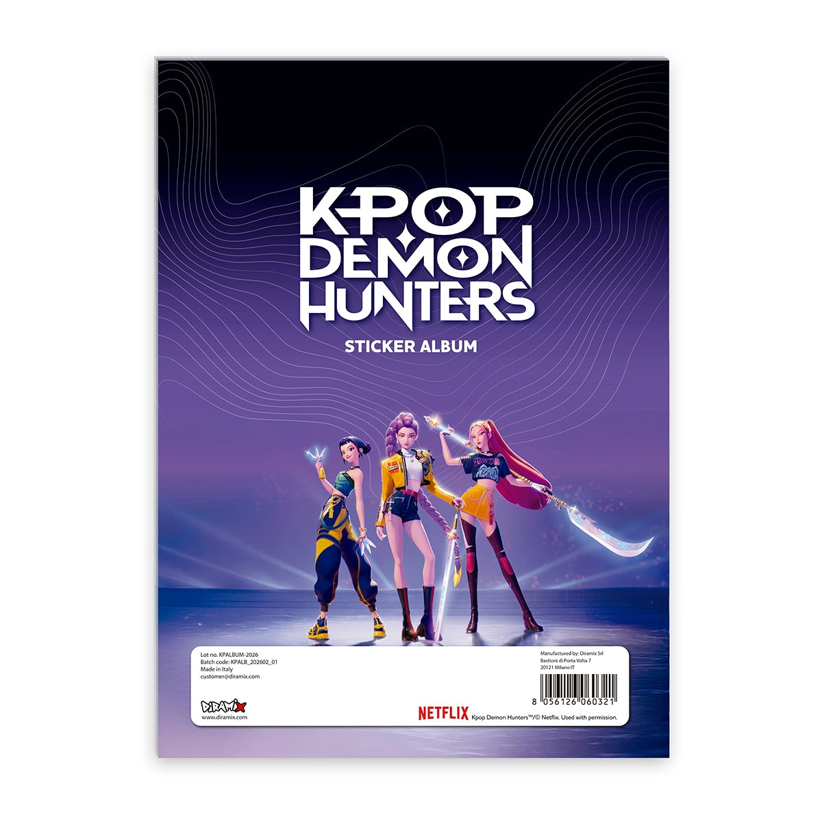 K-POP Demon Hunters Sticker Collection Starter Pack with 32-Page Album & 2 Sticker Packs