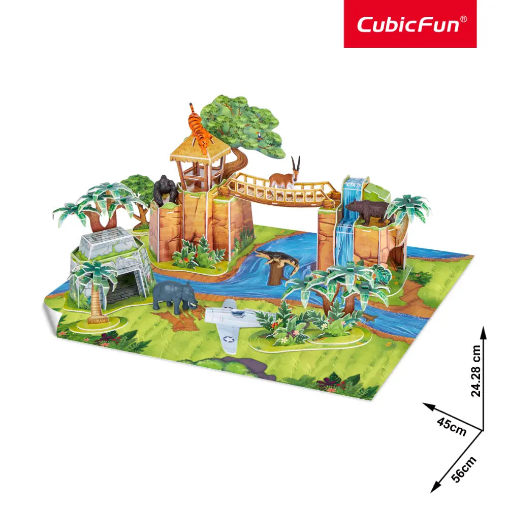 Ngeokids 3D Puzzle Jungle Adventure Playset xx