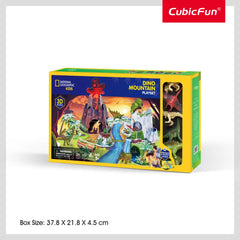 Ngeokids 3D Puzzle Dino Mountain Playset 54-pieces