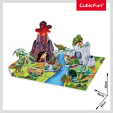 National Geographic Kids 3D Puzzle Dino Mountain Playset 54-pieces