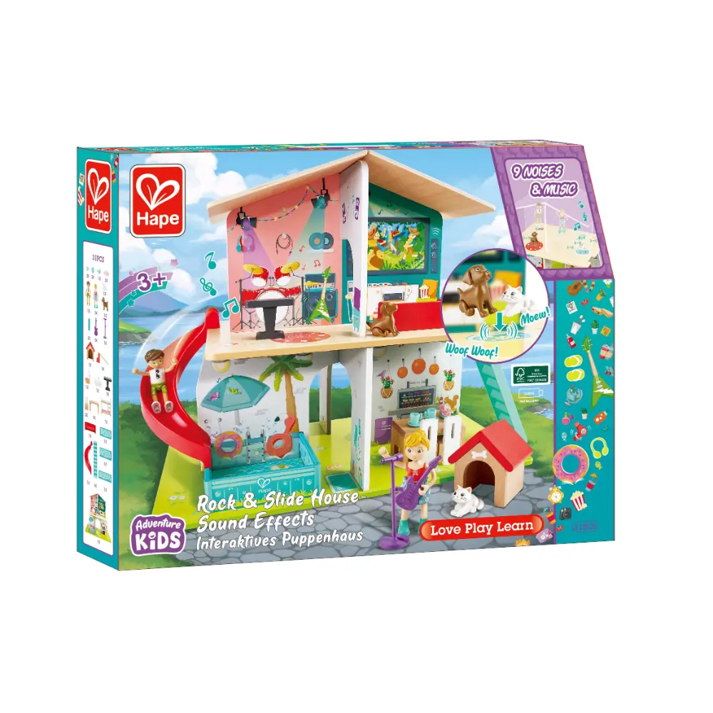 Hape Rock & Slide House Sound Effect B/O
