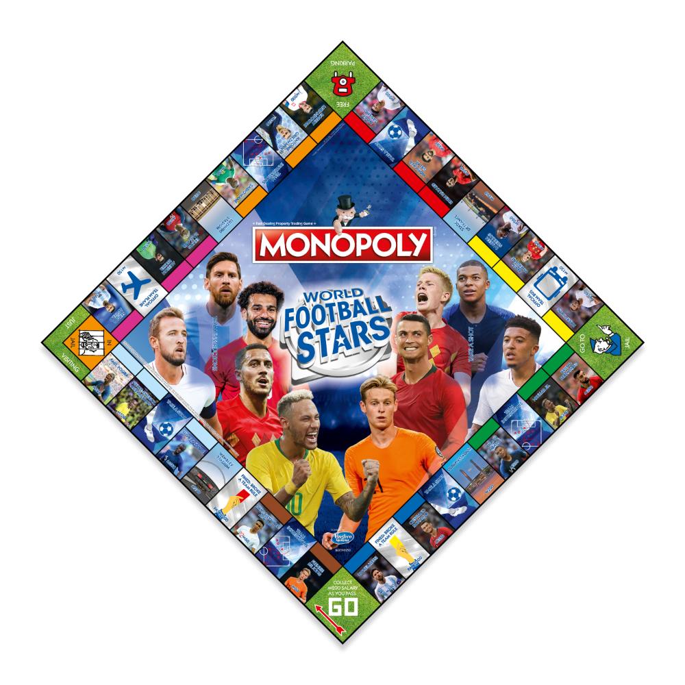 Monopoly World Football Stars Board Game for Families & Football Fans