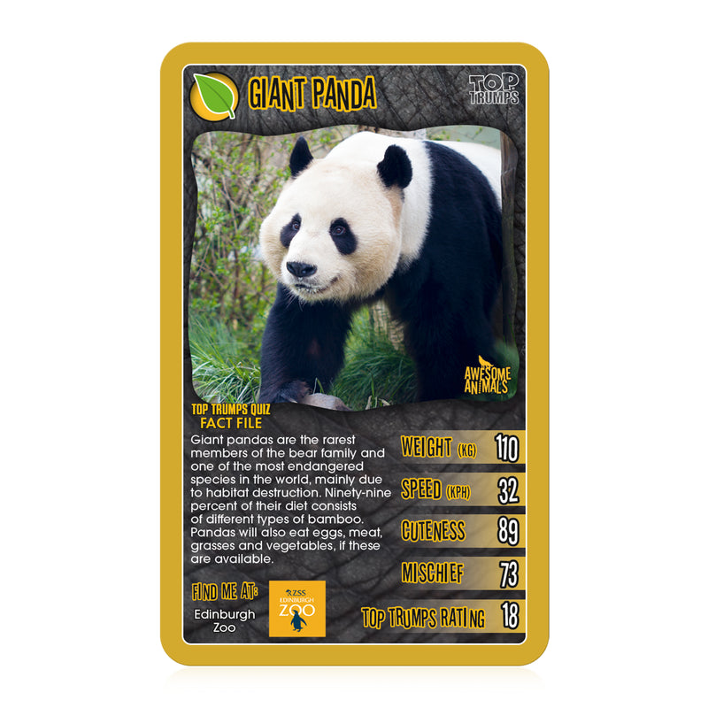 Top Trumps Awesome Animals Portable Educational Card Game