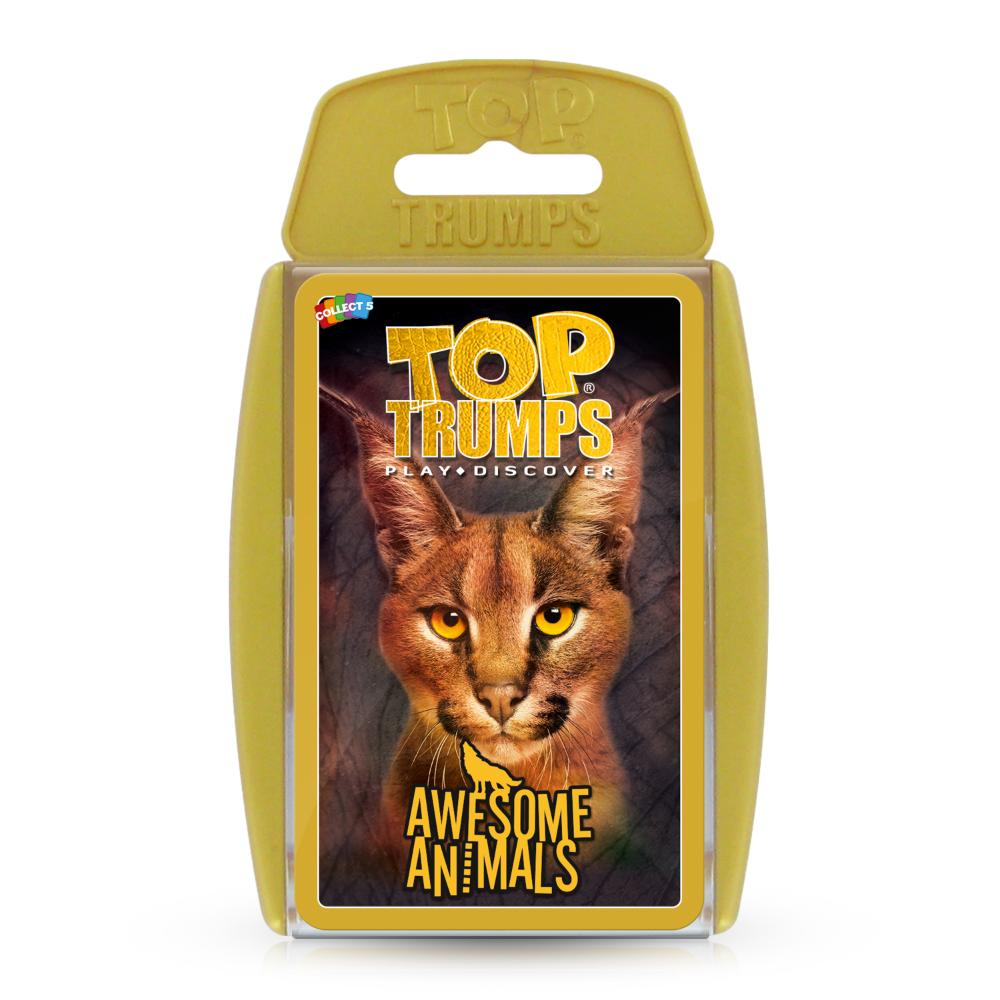 Top Trumps Awesome Animals Portable Educational Card Game