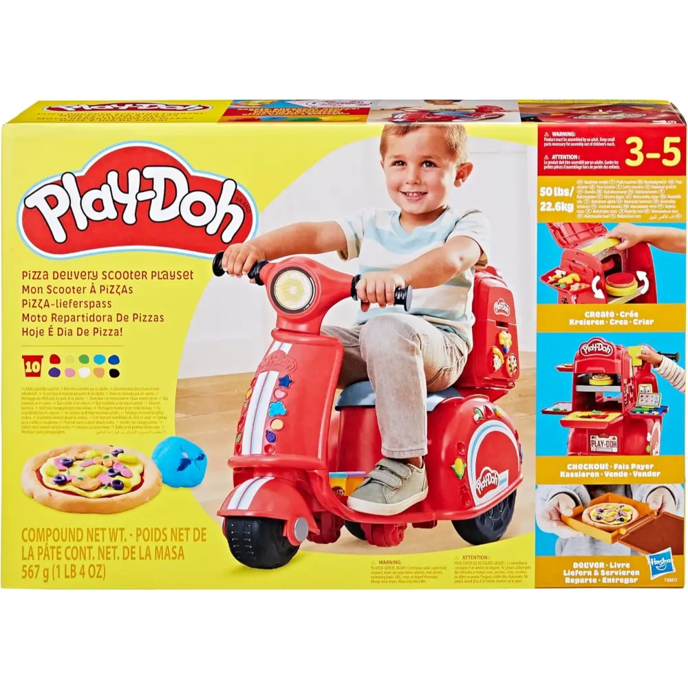 Playdoh Pizza Delivery Scooter Playset