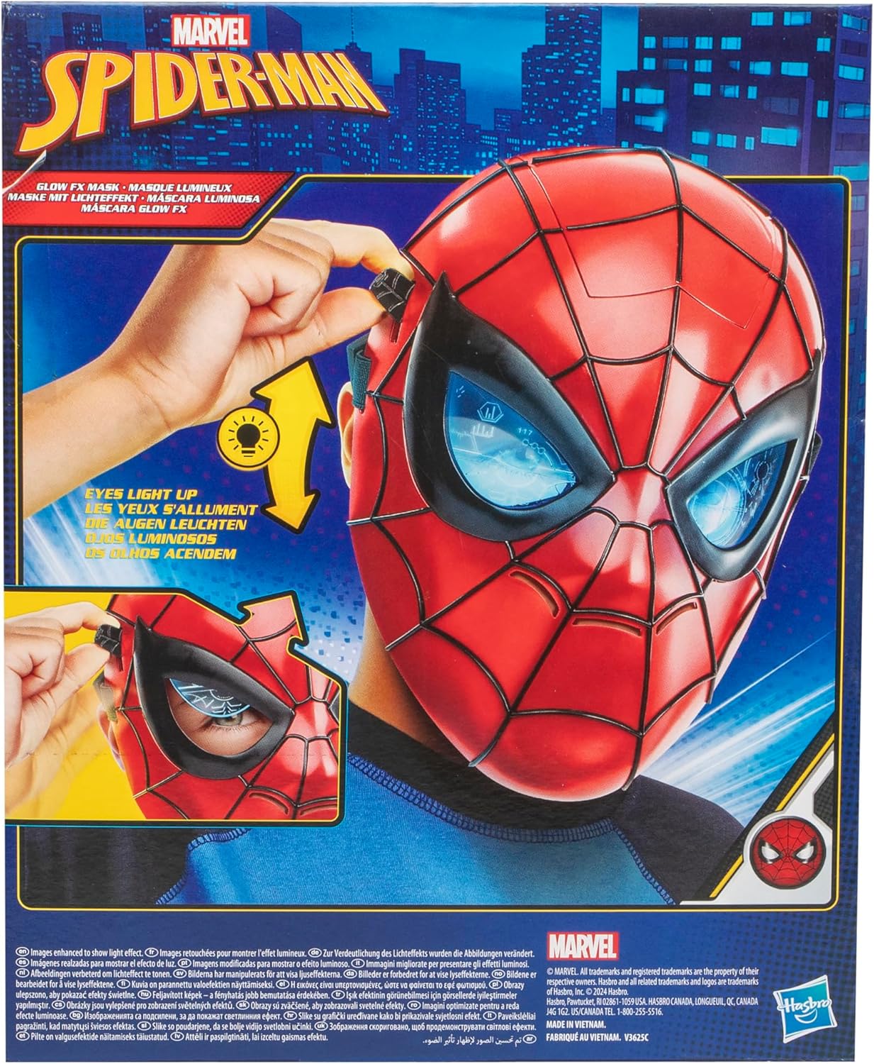 Marvel Spiderman Mask Glow