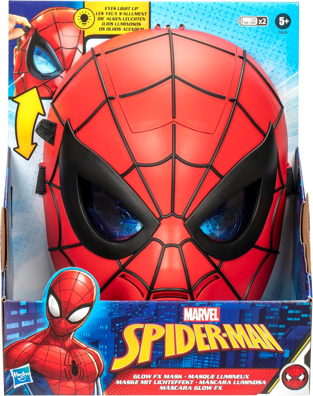 Marvel Spiderman Mask Glow