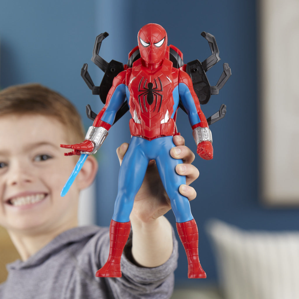 Marvel Spiderman Thwip Blast Action Figure 11 Inch