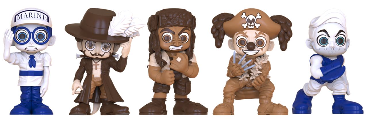 One Piece Collectibles Pirates & Marines 5 Pack