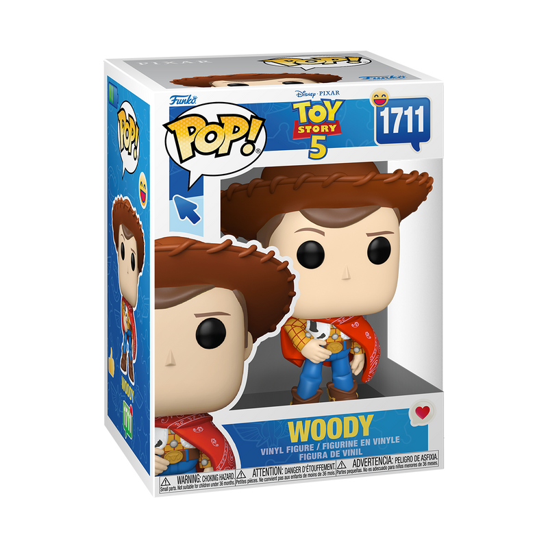 Funko Pop Disney Toy Story 5 Woody Collectible Figure for Kids & Toy Story Fans, Display Model Gift Idea