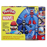 Play-Doh Marvel Hero Adventure Set with 3 Bendy Action Figures & 6 Mini Cans