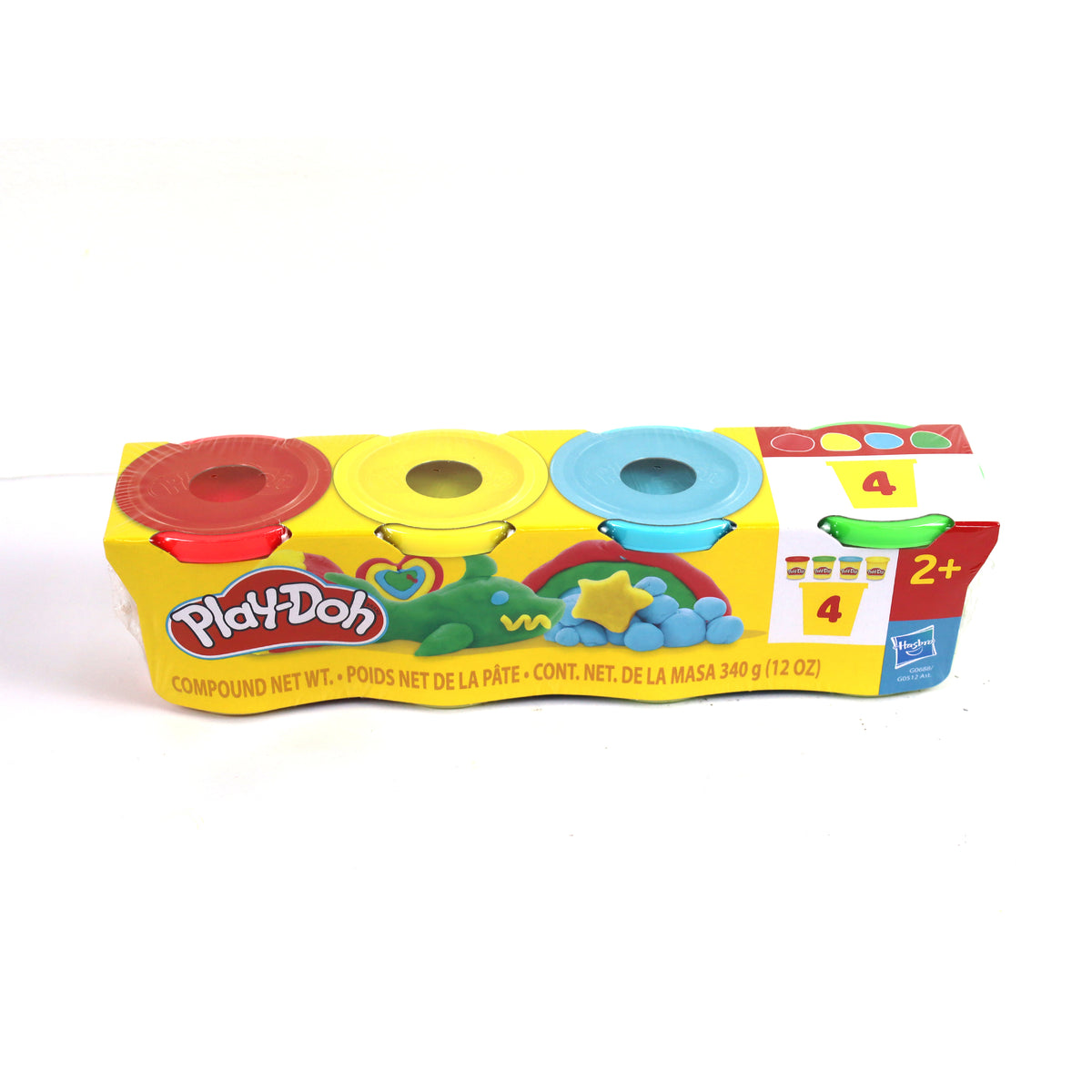 Play-Doh Classic Modeling Compound 4-Pack Assorted Colors for Kids Creative Play