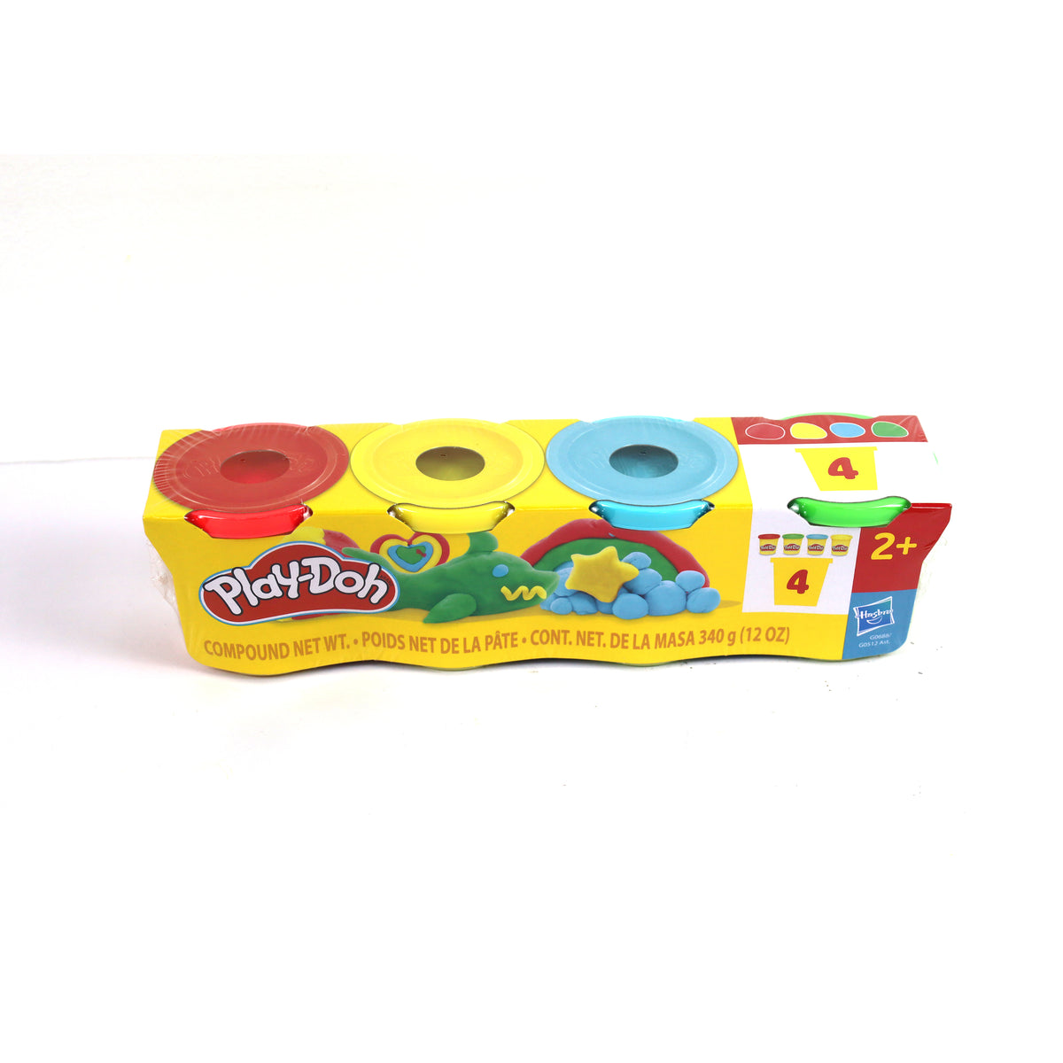 Play-Doh Classic Modeling Compound 4-Pack Assorted Colors for Kids Creative Play