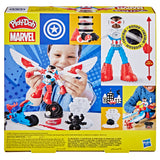 Play-Doh Marvel Captain America Moto-Slicer Playset Super Hero Creative Modeling Toy for Kids