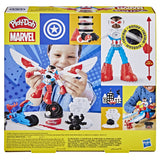 Play-Doh Marvel Captain America Moto-Slicer Playset Super Hero Creative Modeling Toy for Kids