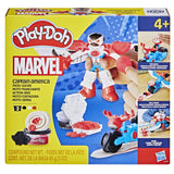 Play-Doh Marvel Captain America Moto-Slicer Playset Super Hero Creative Modeling Toy for Kids